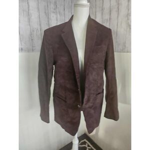 Men’s Brown Corduroy Blazer 40L Custom Tailored Sport Coat EUC
